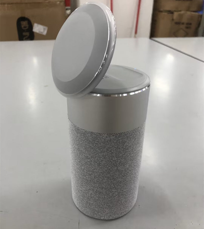 3 In 1 Multi-Function IPhone And Air-pods Wireless Charger. Bluetooth Speaker With Touch Lamp