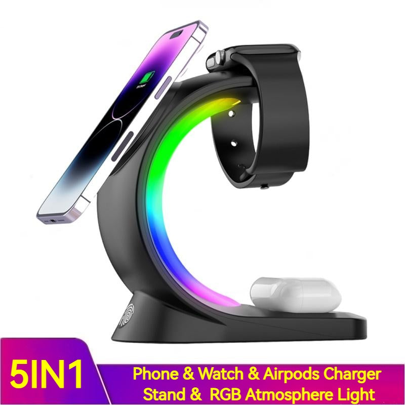 4 In 1 Magnetic Wireless Charger Fast Charging For Smart Devices