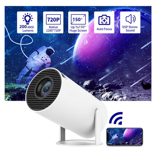 Portable Projector Small Straight 180 Degrees Projection Angle